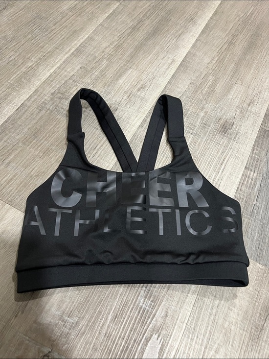 Rebel Athletic Other - Rebel athletics sports bra size AXS color black with decal letters